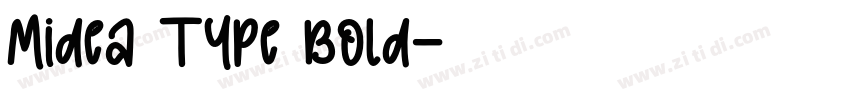Midea Type Bold字体转换